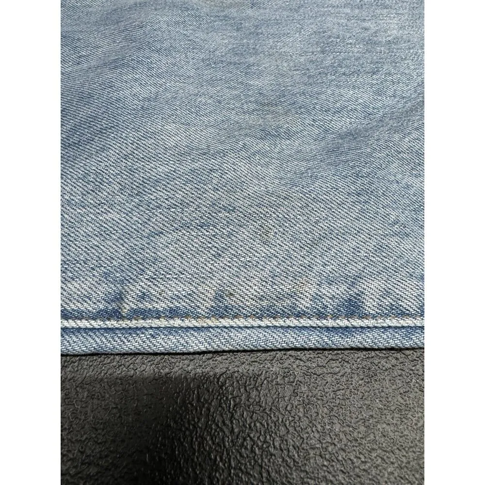 NWD Madewell Petite Curvy 90s Straight Leg Jeans Blue Revoir Wash Ripped Size 23 - Image 10