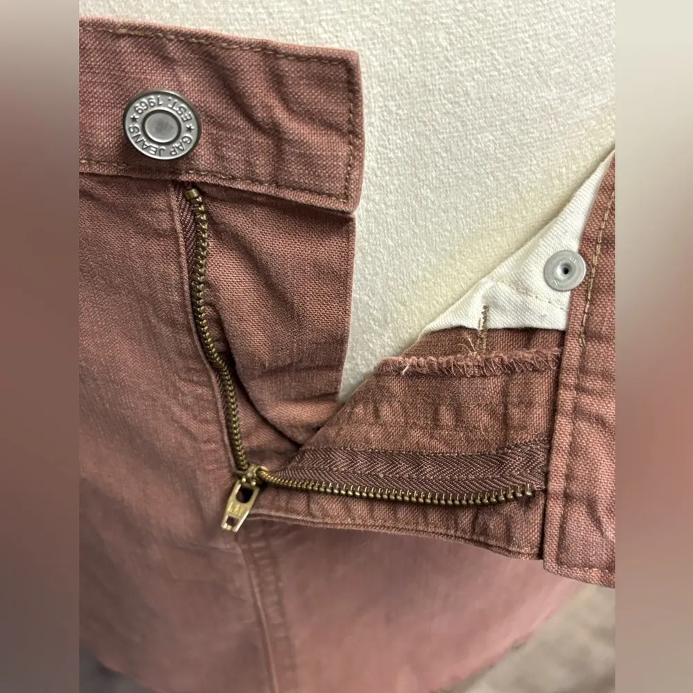 GAP JEAN CAMEL Y2K FRAYED HEM DENIM SKIRT! 100% COTTON! CLASSIC DENIM! - Image 5