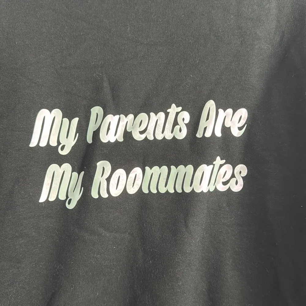 Hanes Black Crewneck Sweatshirt Size M - Image 2