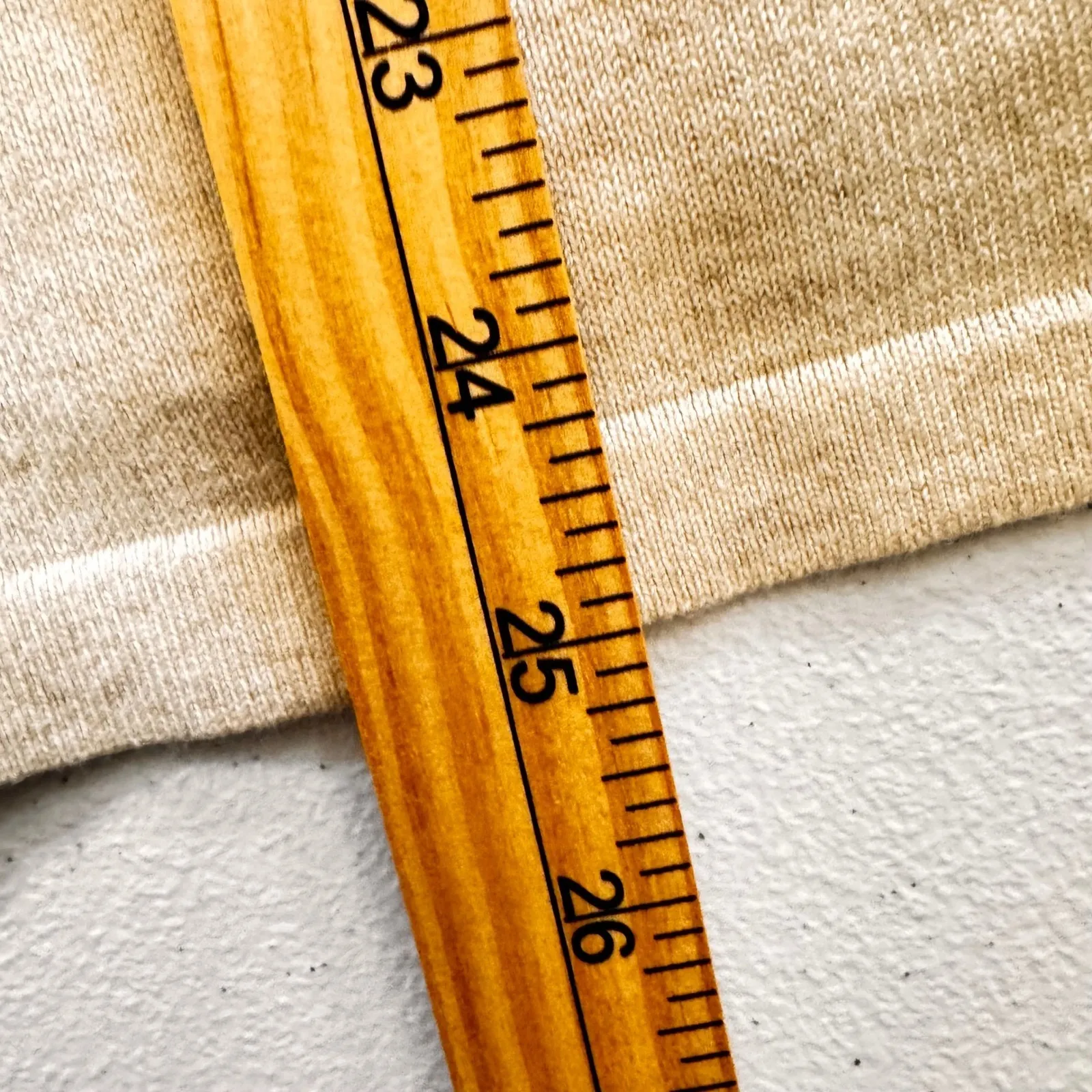 Eddie Bauer Women's xL babydoll Beige Knit Cardigan‎ Sweater 3/4 Sleeve V Neck - Image 4