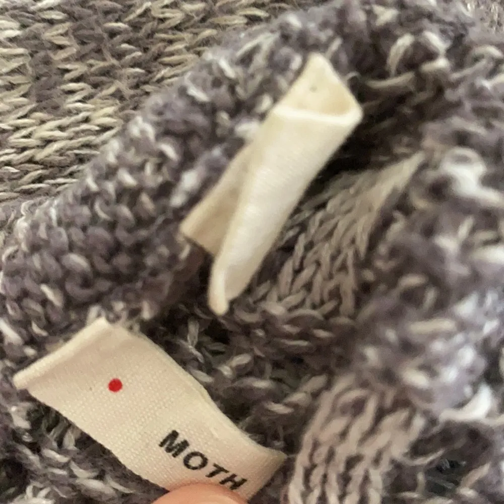 Anthropologie Moth Lavena Open Front Sweater Vest Pointelle Marled Cardigan M/L - Image 7