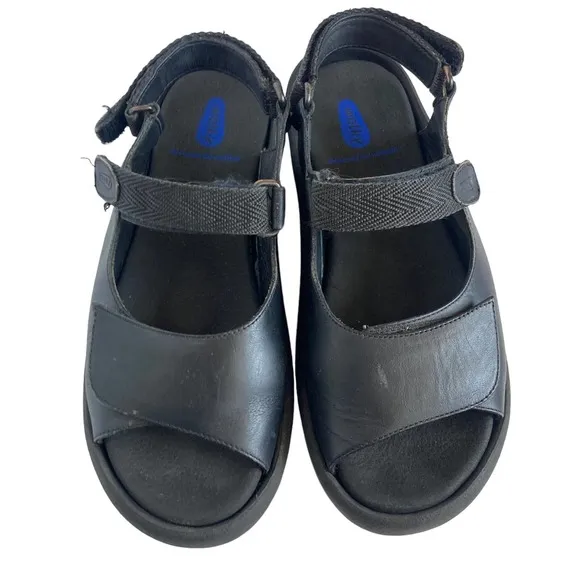 Wolky Women's Black Leather Jewel Sport Sandals 3204 Size 41 - Image 2