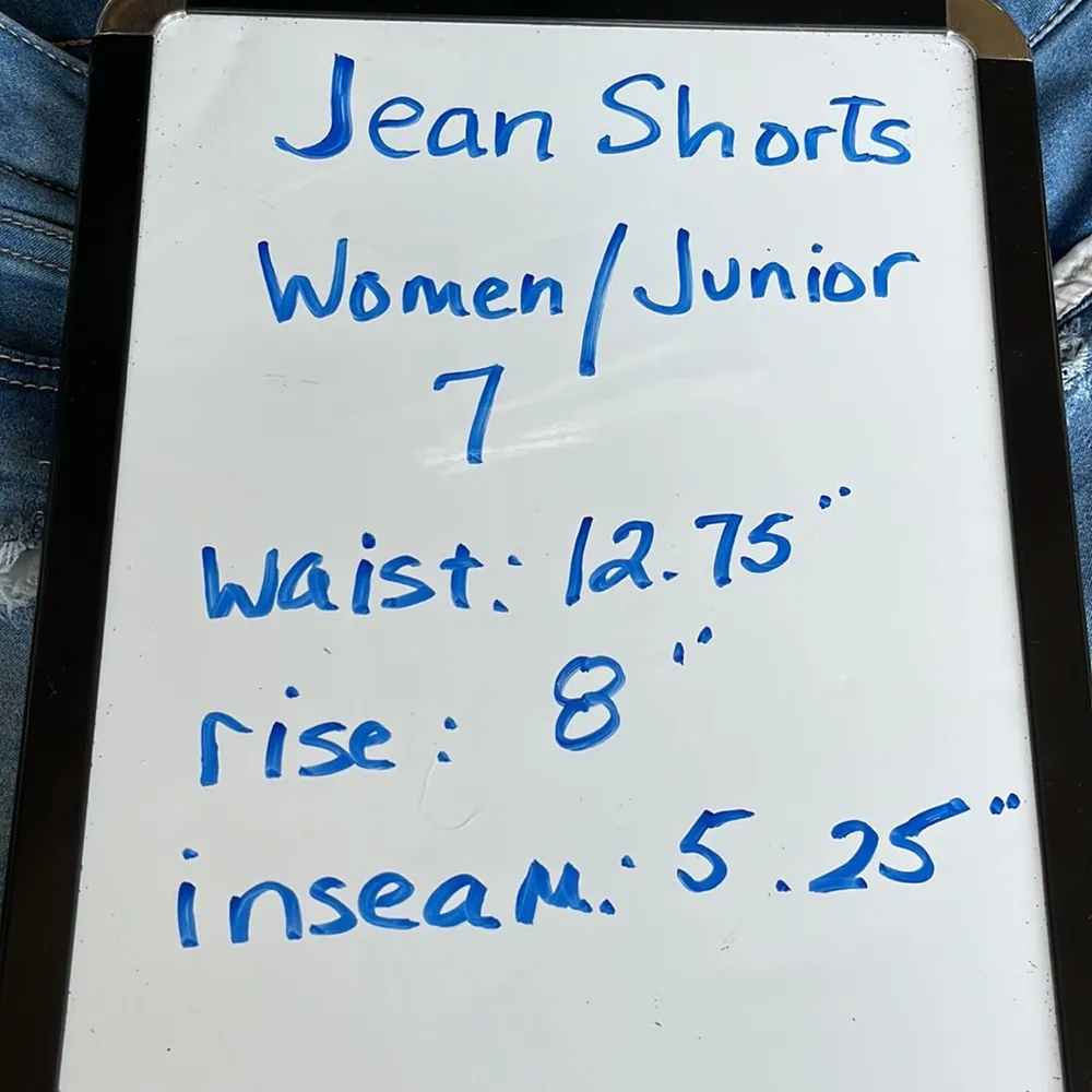 Soft Denim Jean Shorts Cutoffs Stretchy Womens 7 - Image 8