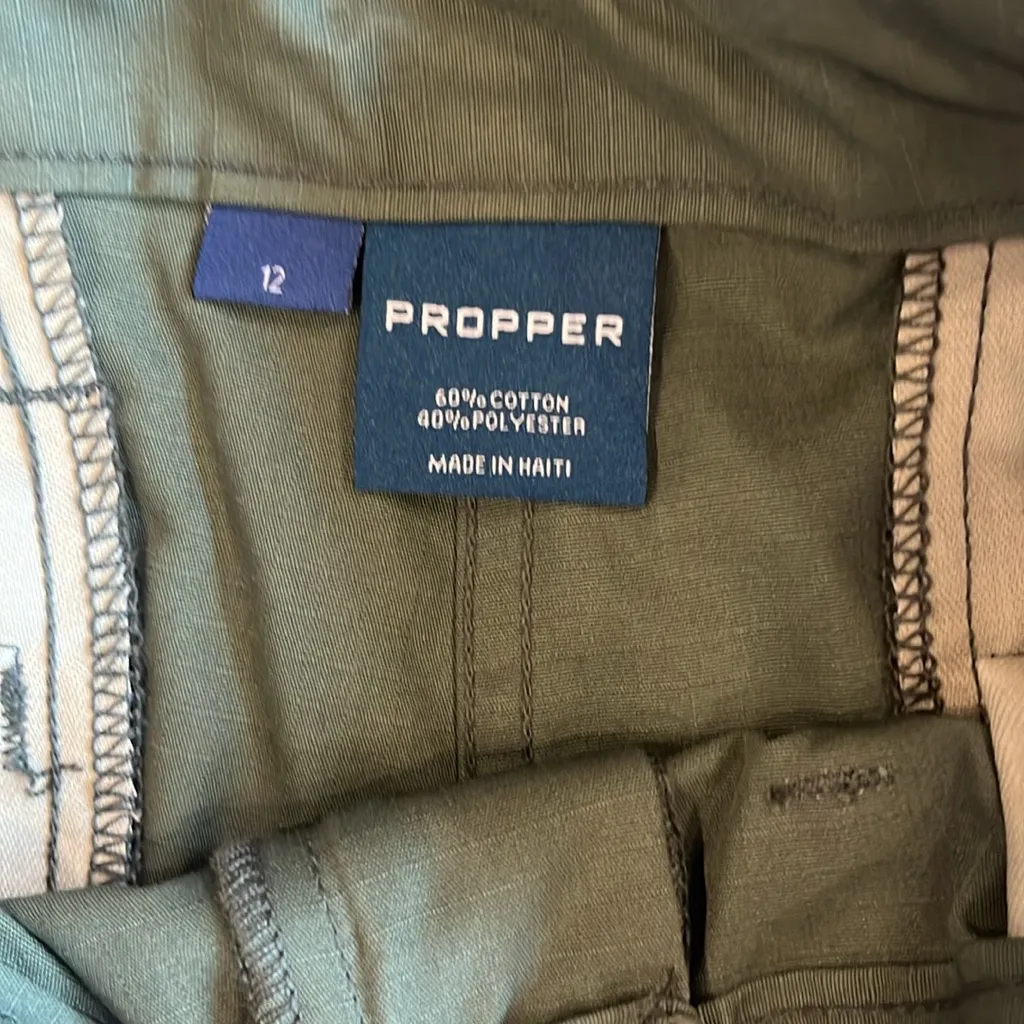 Propper women’s size 12 uniform tactical‎ pants on hemmed NWT Green - Image 3