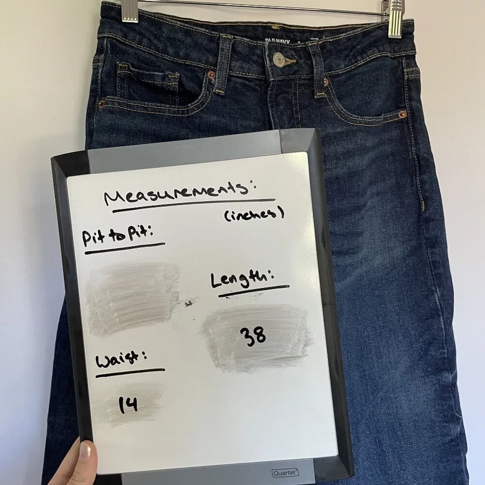 Old Navy straight leg jeans high rise o.g. loose women's size 4 casual comfort - Image 4