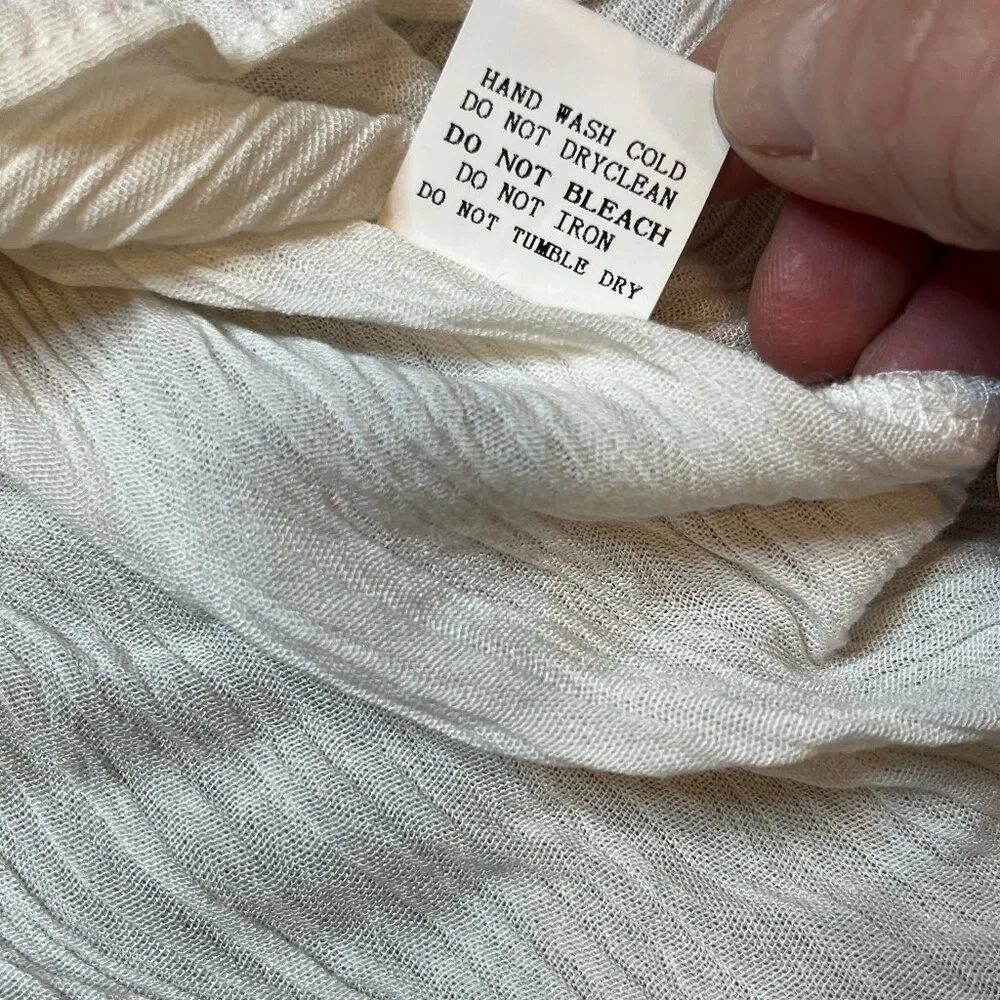 Pink Blush White Peplum Ruffle Sleeve Lagenlook Boxy Oversized Boho Cottagecore - Image 9