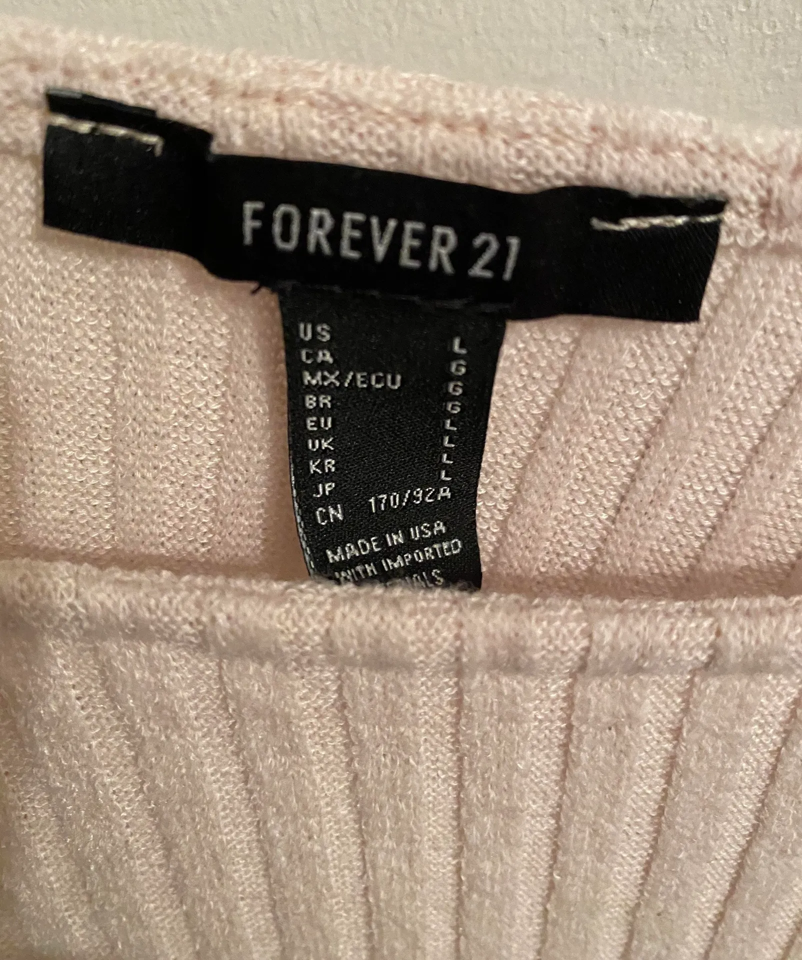 Forever 21 Cream Long Sleeve Top - Image 2