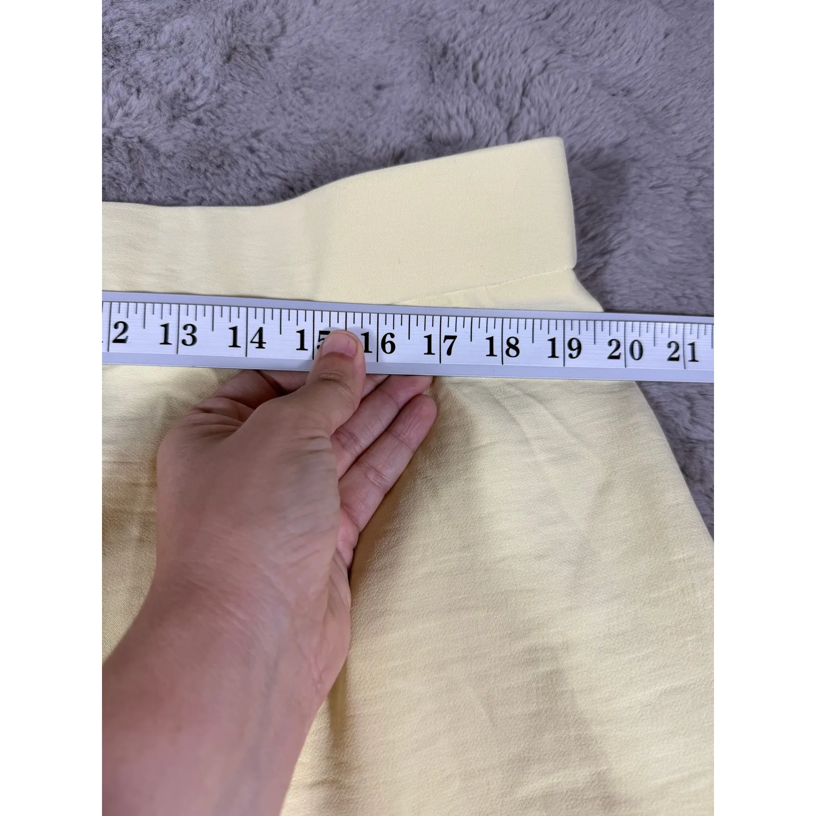 NWT Joie Wide Leg Cropped Pants‎ High Waist Women XL Yellow Career Minimalist - Image 7