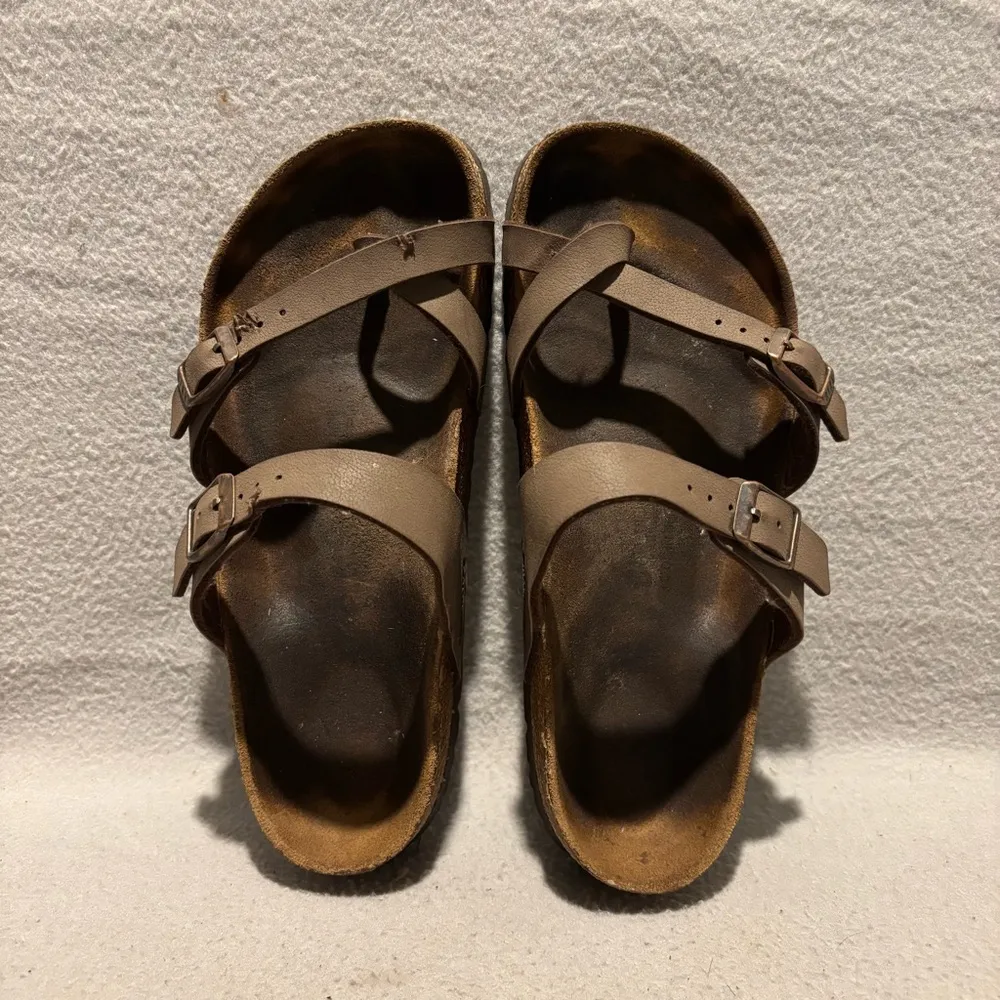 Birkenstock Mayari Open Toe Slide in Brown Sandals‎ Women’s size 8 - Image 3