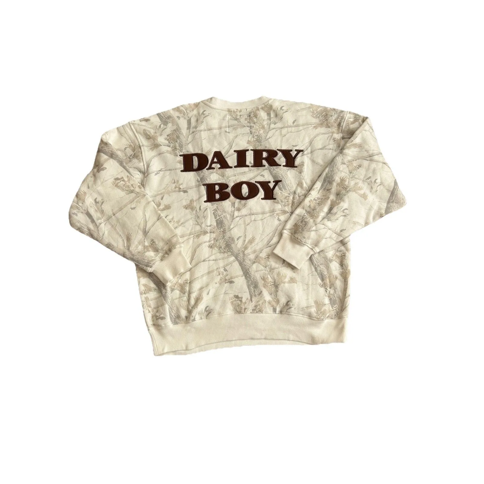 Dairy Boy Camo Brown Stitch Sweatshirt And Sweatpants Set Size M - Image 3