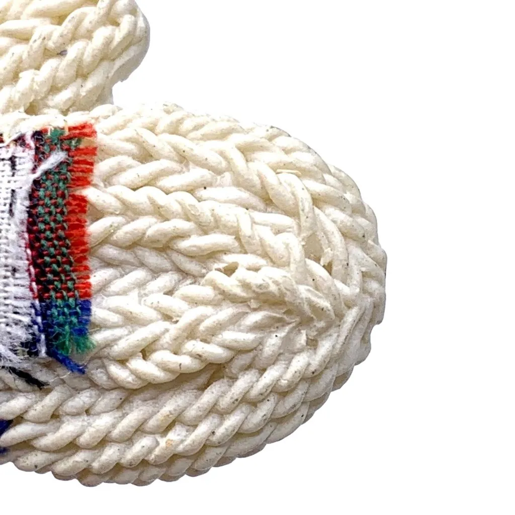 Santa Handmade Mitten Hand Brooch Pin “For You” Christmas Folk Art Mustache - Image 5