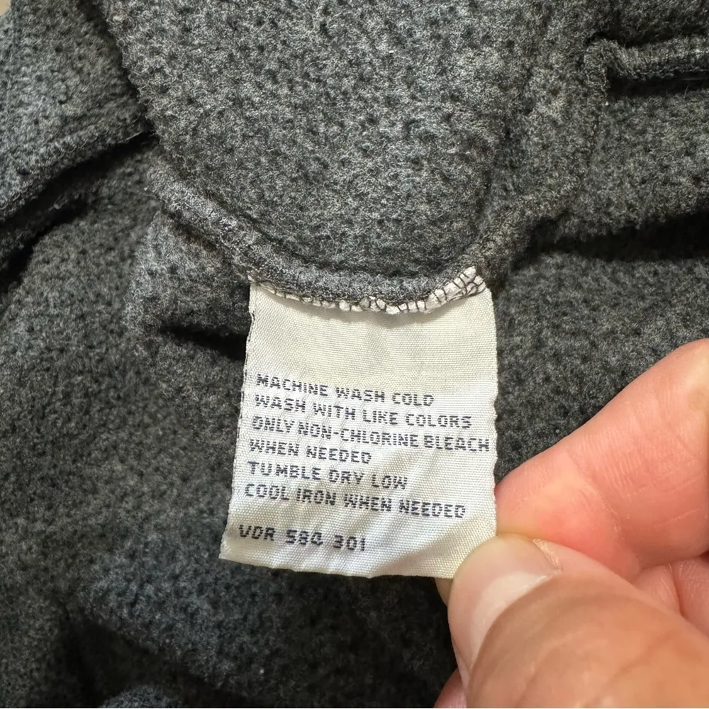 Nautica Jeans Co Women Grey Collared Zippered Cozy Sweater Sz Small with Pockets - Image 6