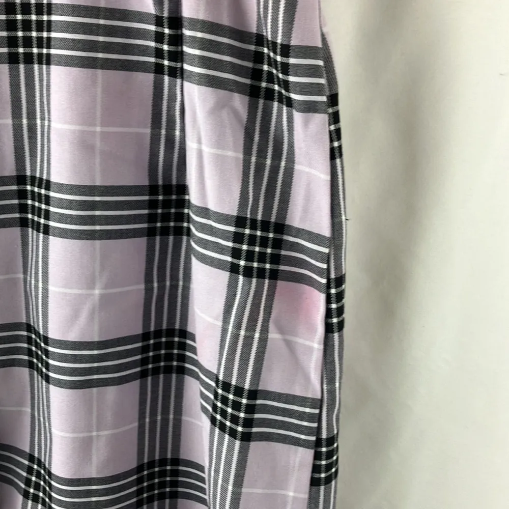 Divided H&M lavender purple and black plaid Y2K inspired dress size XS - Image 7