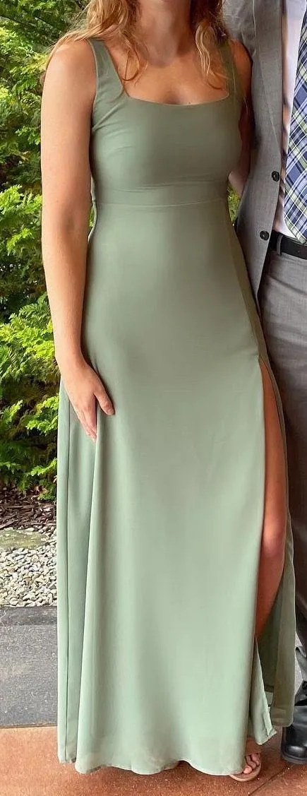 Remarkable Arrival Sage Brush Sleeveless Maxi Dress - Image 4