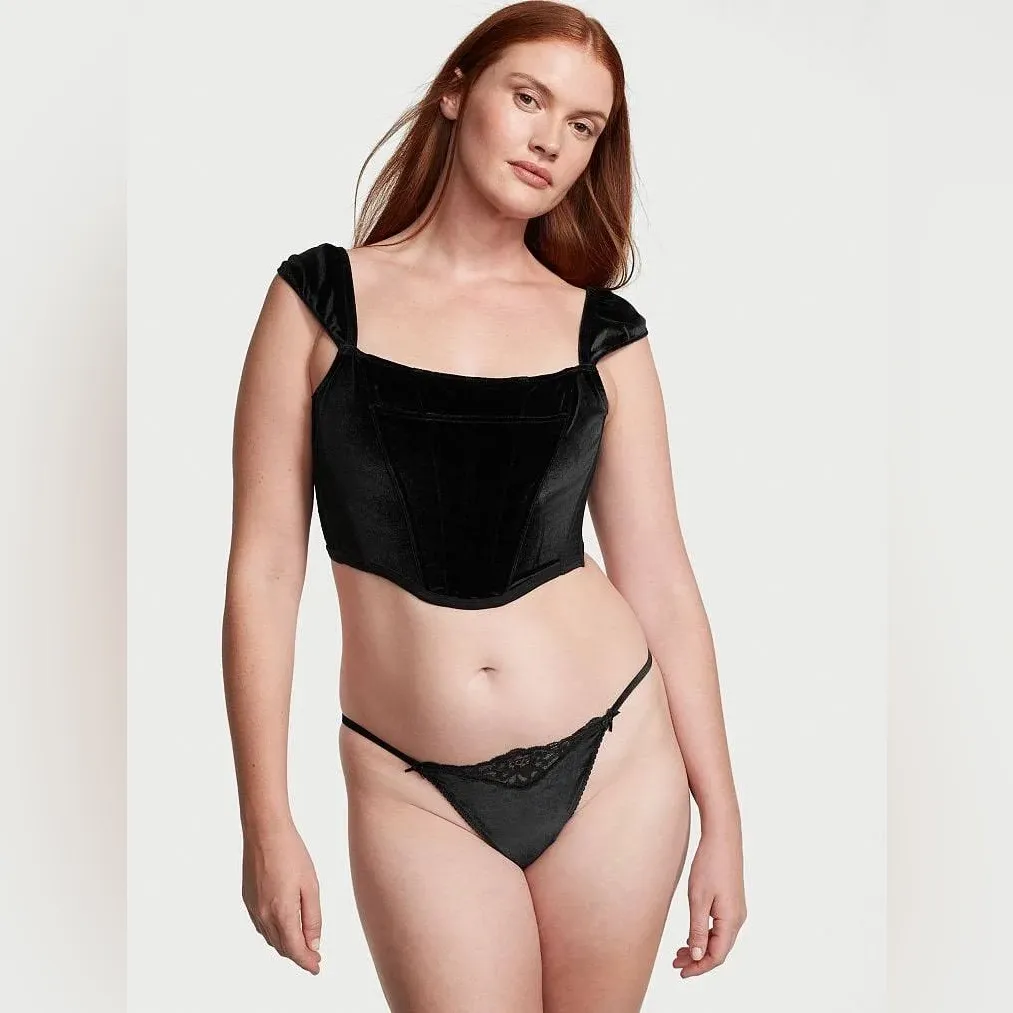 Victoria's Secret Dream Angels Velvet Corset Top - Image 5