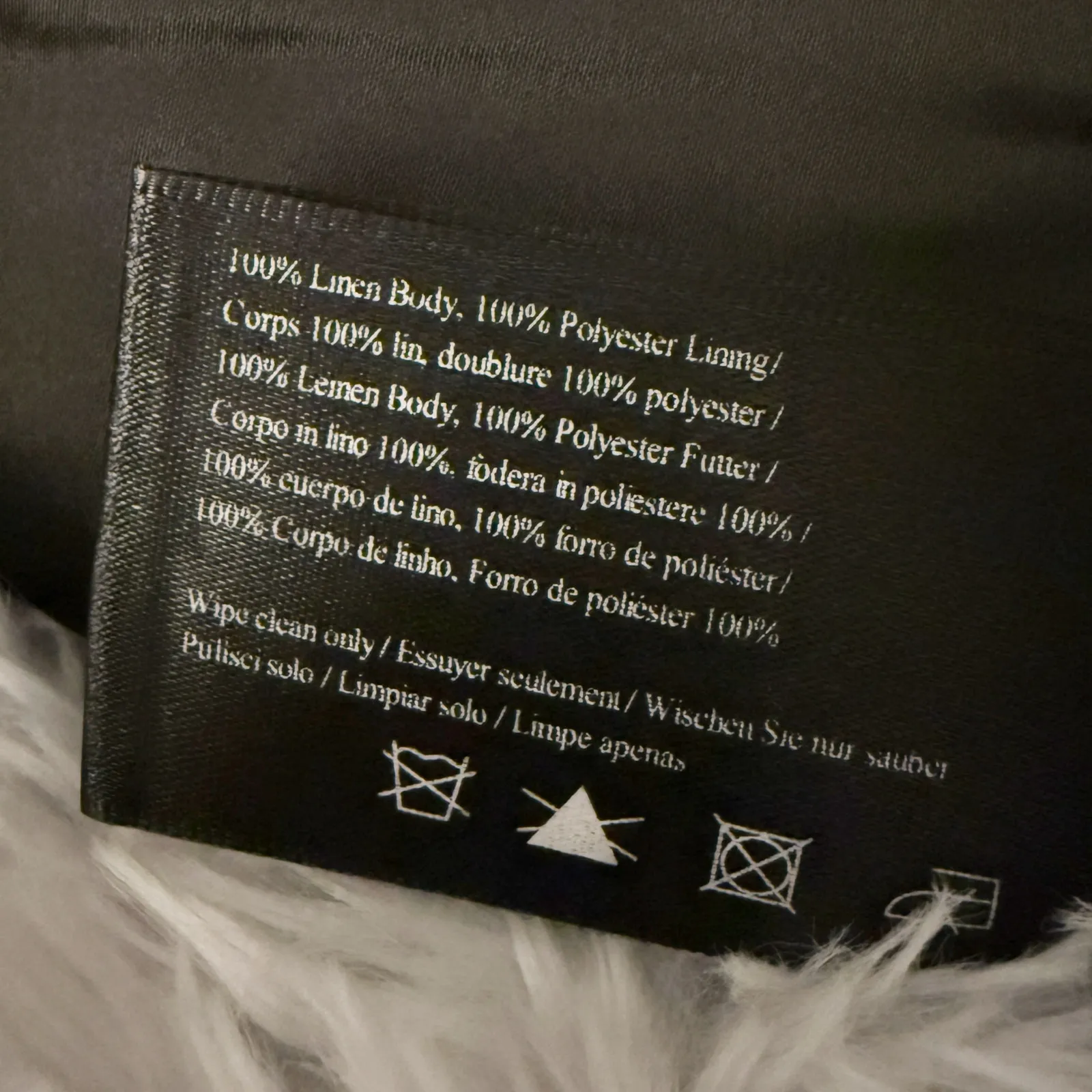 GUCCI BEAUTY | Ivory Cream Black Bloom Y3 Pouch Bag Floral Pattern Linen Japan - Image 7