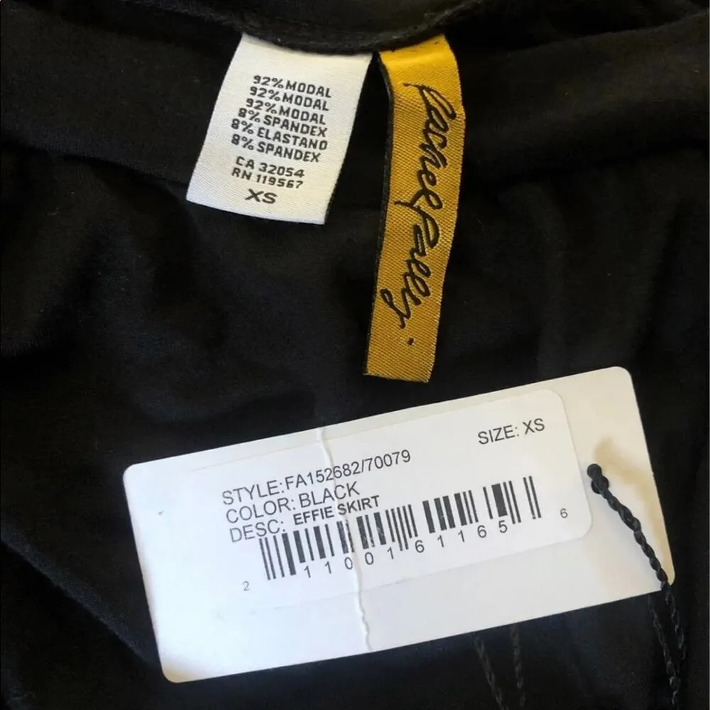 NWT Rachel Pally Effie Black skirt with side high slit size XS - Image 6