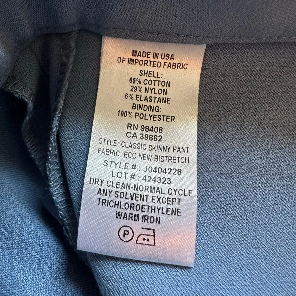 Theory dusty blue skinny dress pants size 12 - Image 6