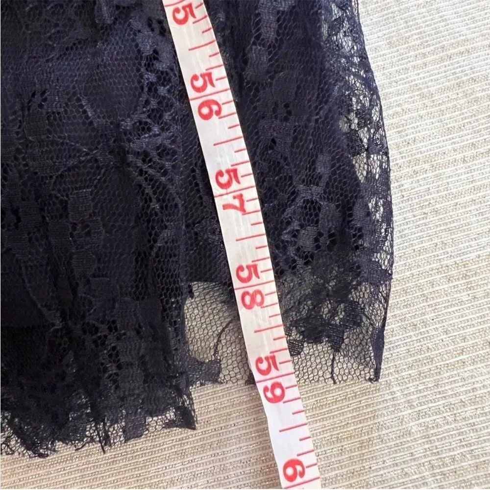 Lulu’s Date With a Daydream Pleated Lace Tiered Maxi Dress medium Navy blue M - Image 8