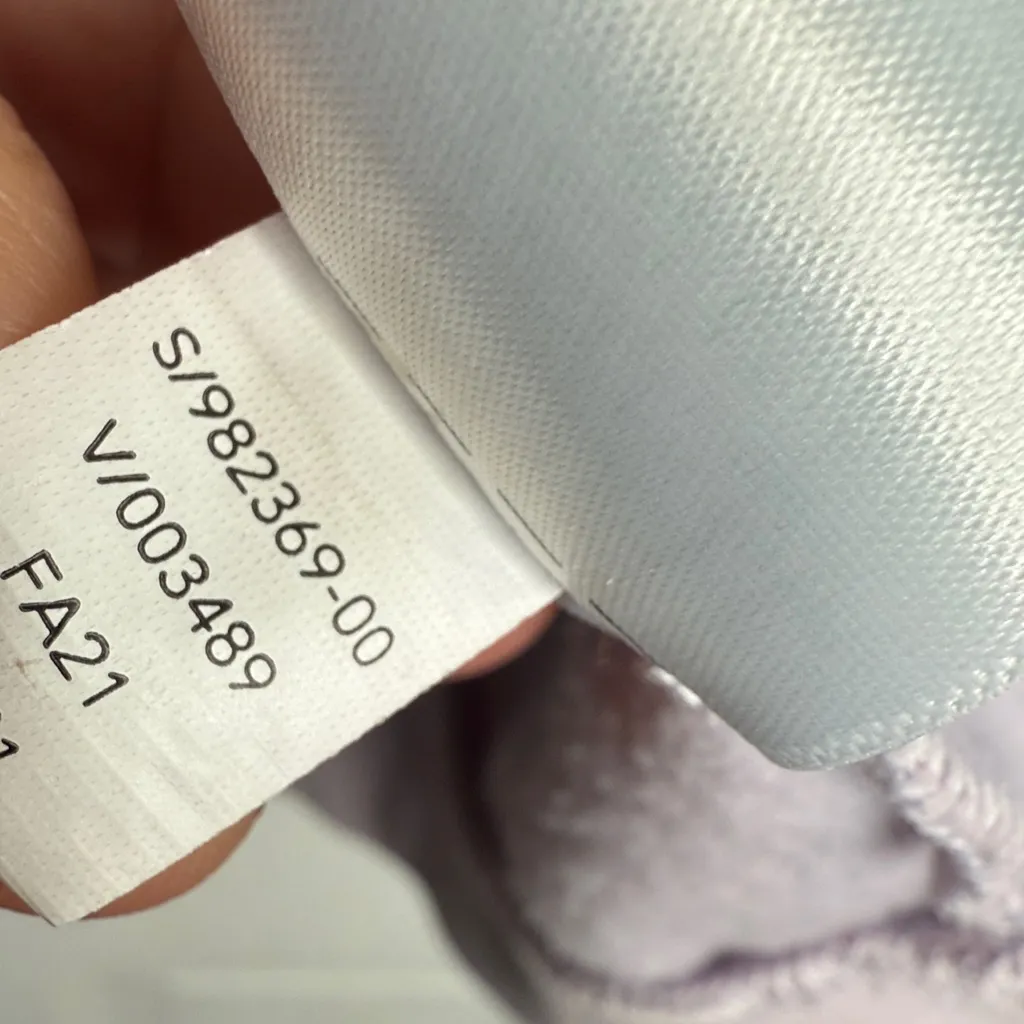 Athleta Retroplush Hoodie Hooded Crop Sweatshirt 982369 in Lavender W1910 Sz XS - Image 10