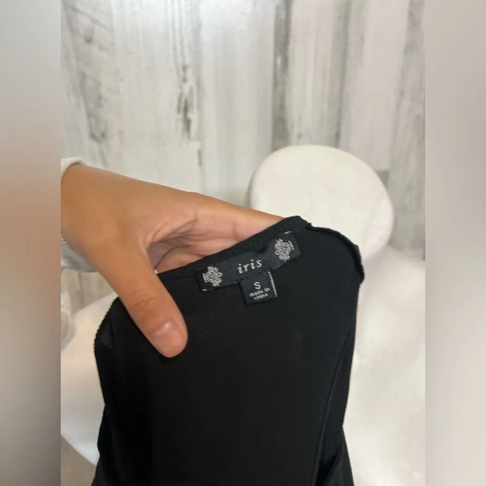 Iris Black tank top - Image 4