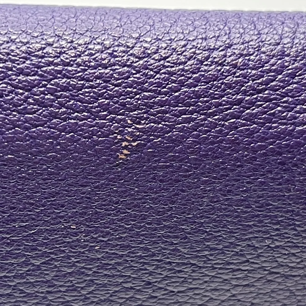 Loewe Purple Bifold Continental Wallet w/ Anagram - Preowned - Image 5