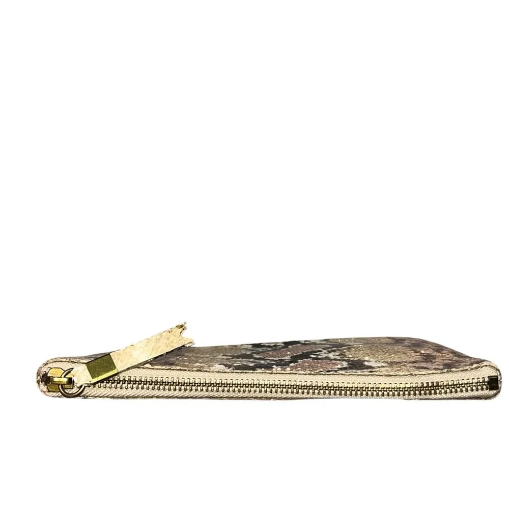 NEW Madewell The Leather Pouch Snake Embossed Edition Clutch Bag Purse A0473 - Image 2