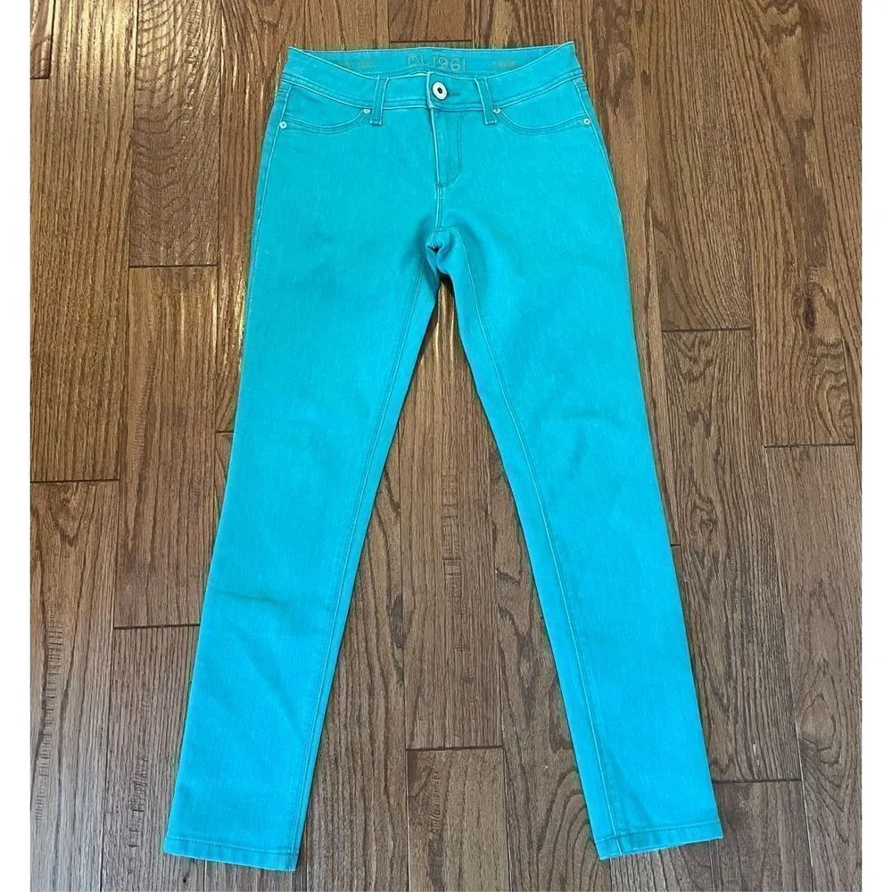 DL1961 Emma legging Jean turquoise size 26 - Image 4