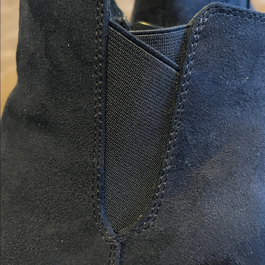 Mix No. 6 Dark Blue Suede Boots - Image 5