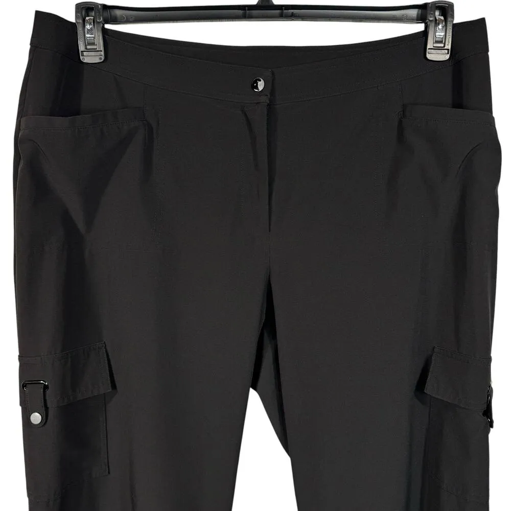 Zenergy by Chico’s SZ 3 SHORT (X-Large) Pants Lightweight Stretch Pockets Black - Image 2