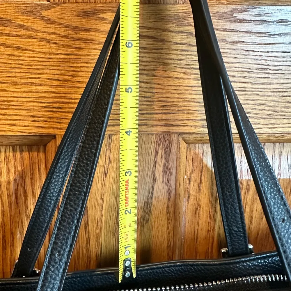 Madden Girl Black Snakeskin Faux Leather Purse Shoulder Bag - Image 8