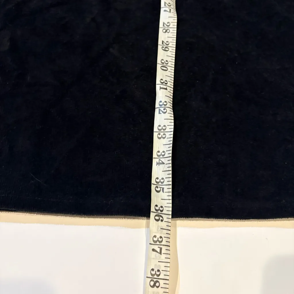 Pure Jill corded velour Black cowl neck dress size S - Image 6