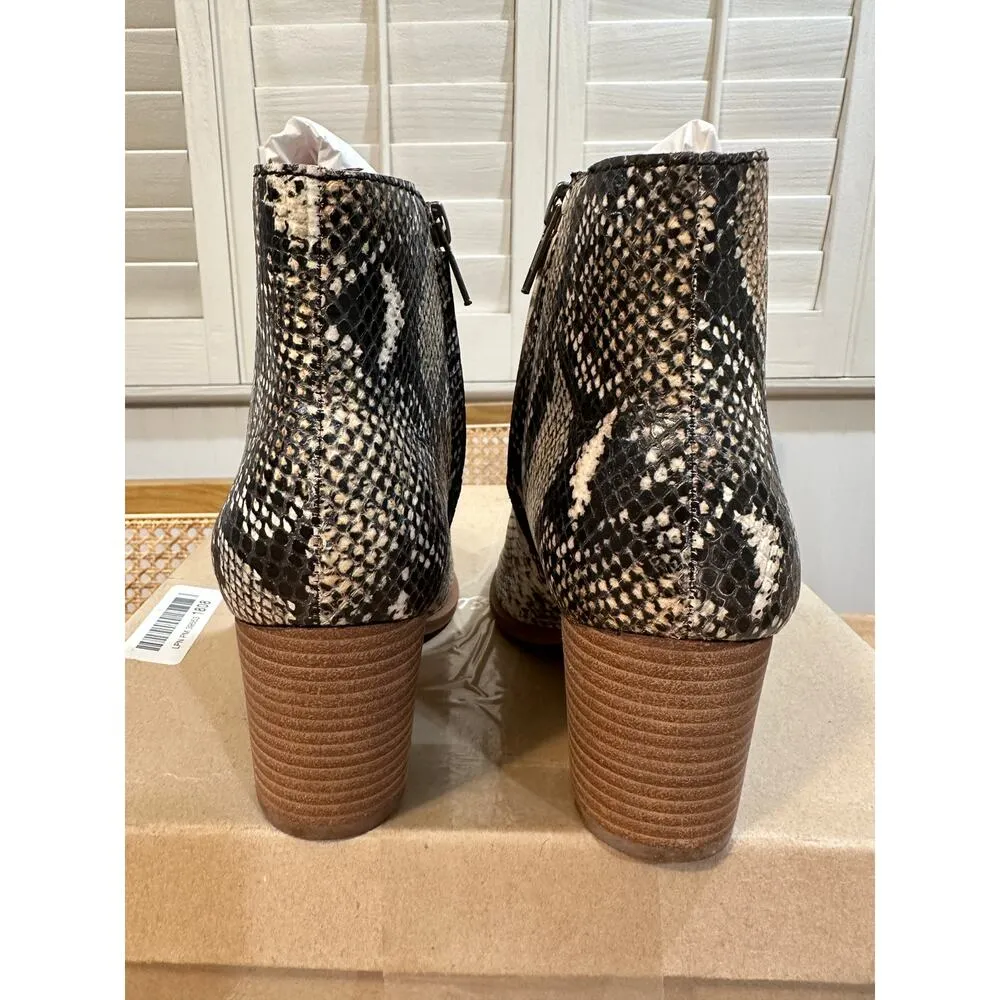 Madewell Ankle Boots Snake Embossed Leather Moonstone Multi Size 7 NIB Cloudlift - Image 9
