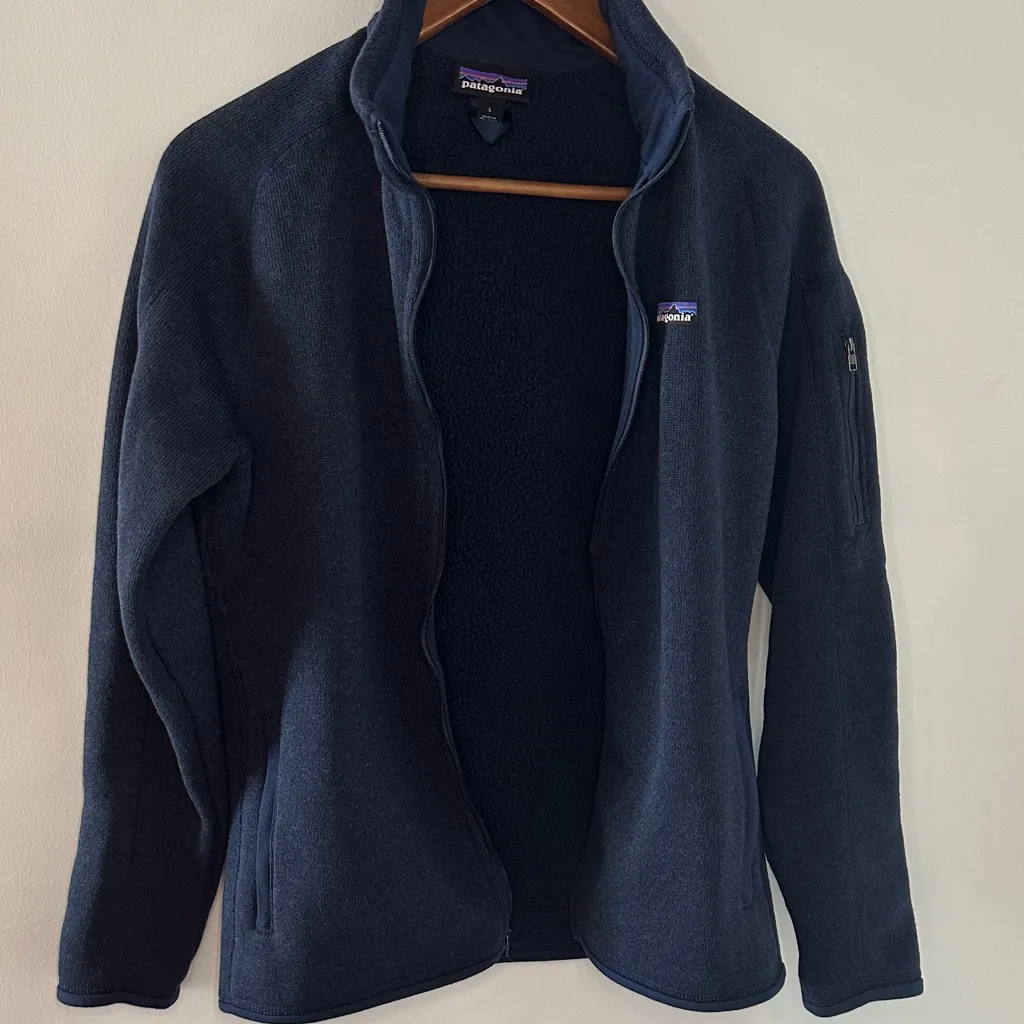 Patagonia Navy Full-Zip Fleece Jacket - Image 3