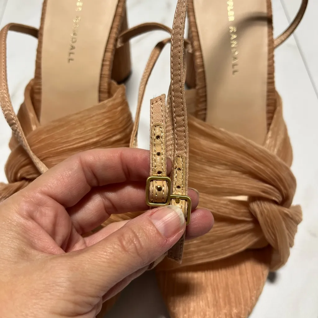 Loeffler Randall Reed Pleated Twist Heels Size 10.5 - Image 7