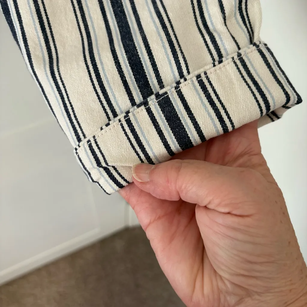 Madewell Crop Cardigan Jacket Zip-Up. Size Small. - Image 11