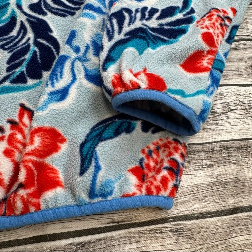 Patagonia Synchilla Snap-T Manoa Dusk Hawaiian Hibiscus Floral Fleece S SM Small - Image 6