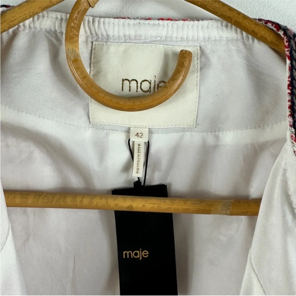 MAJE Venetia Two Tone Tweed Pink Rose Rouge
Belted blazer NEW - Image 16