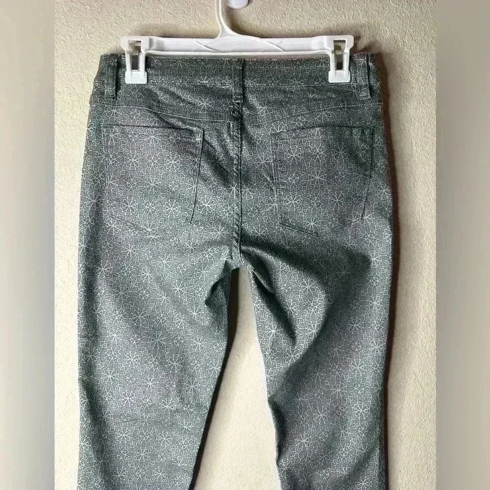 Prana Kara Jean Fitted Cuffed Ankle Pants Silver Spain size 4 - Image 6