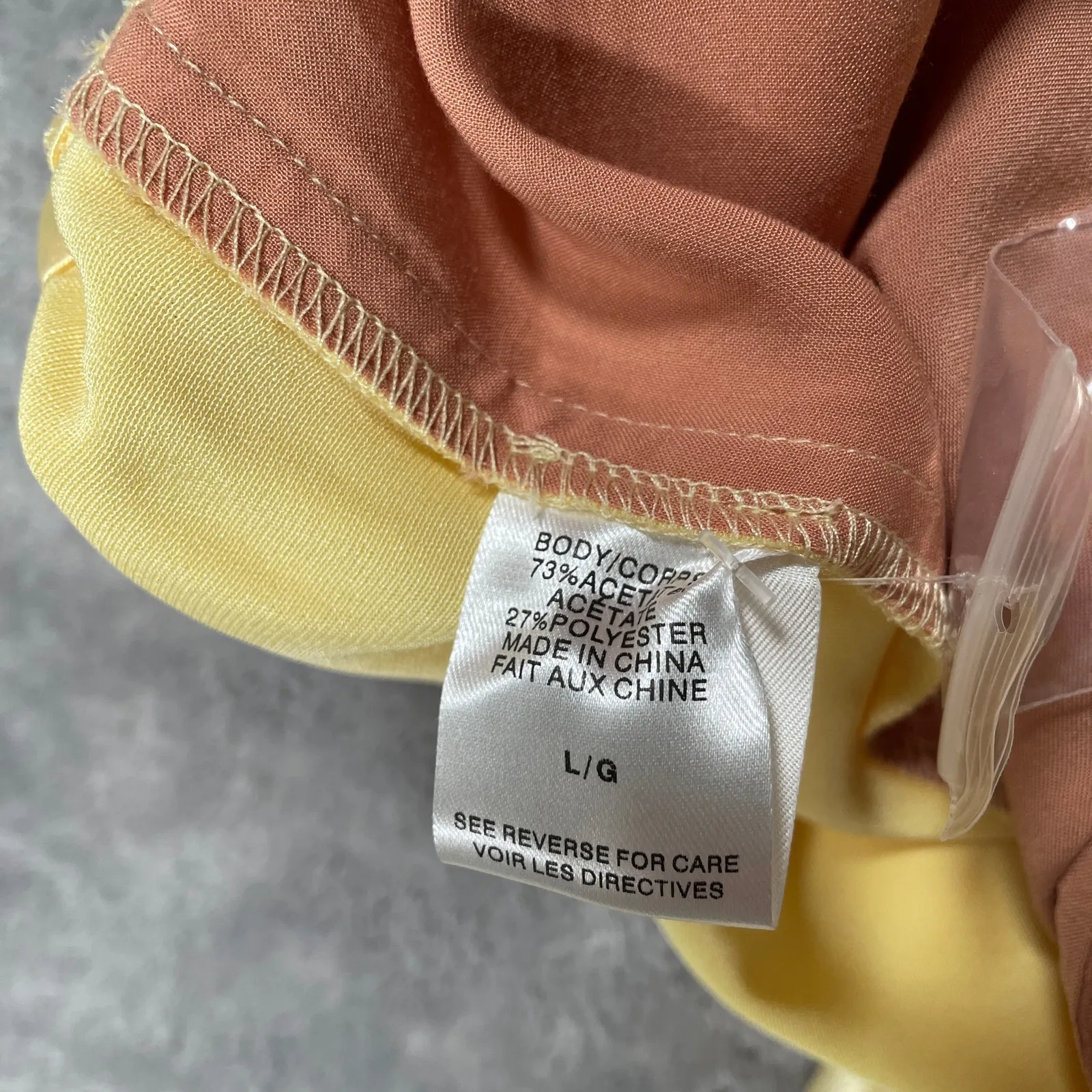 Cami NYC Pants Womens Large Yellow Wide Leg Flowy Silky Elastic Waist New - Image 5