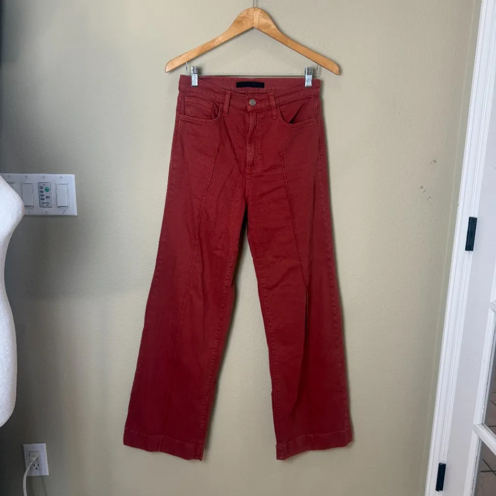 JOE'S JEANS The Mia High Rise Wide Leg Size 28 Copper Color - Image 3