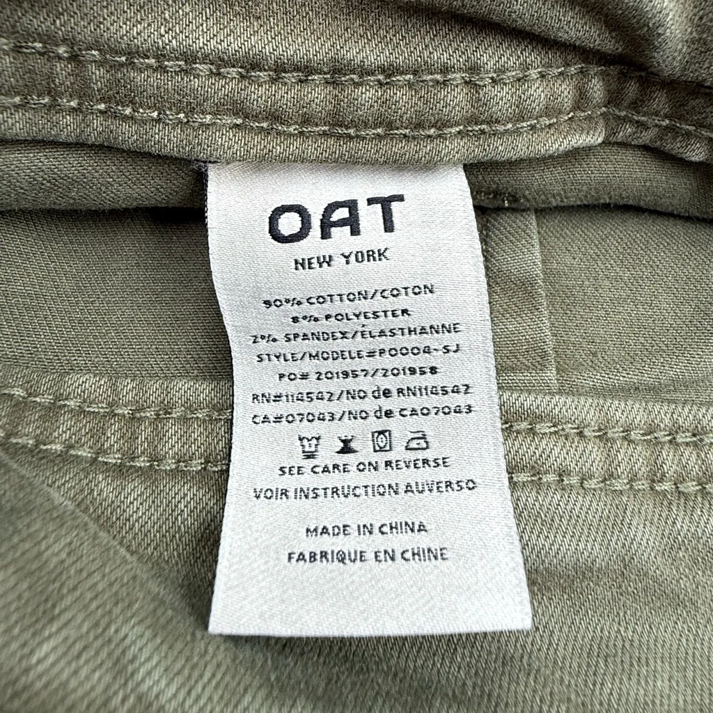 OAT New York High Rise Wide Leg Pants Green Size 12 - Image 9