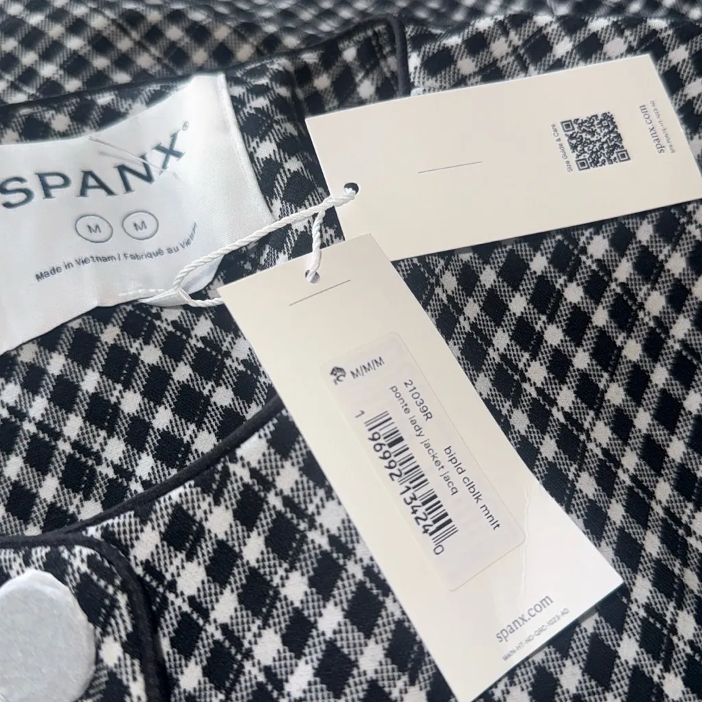 NWT SPANX Ponte Lady Jacket Jacquard # 21039R - Image 7