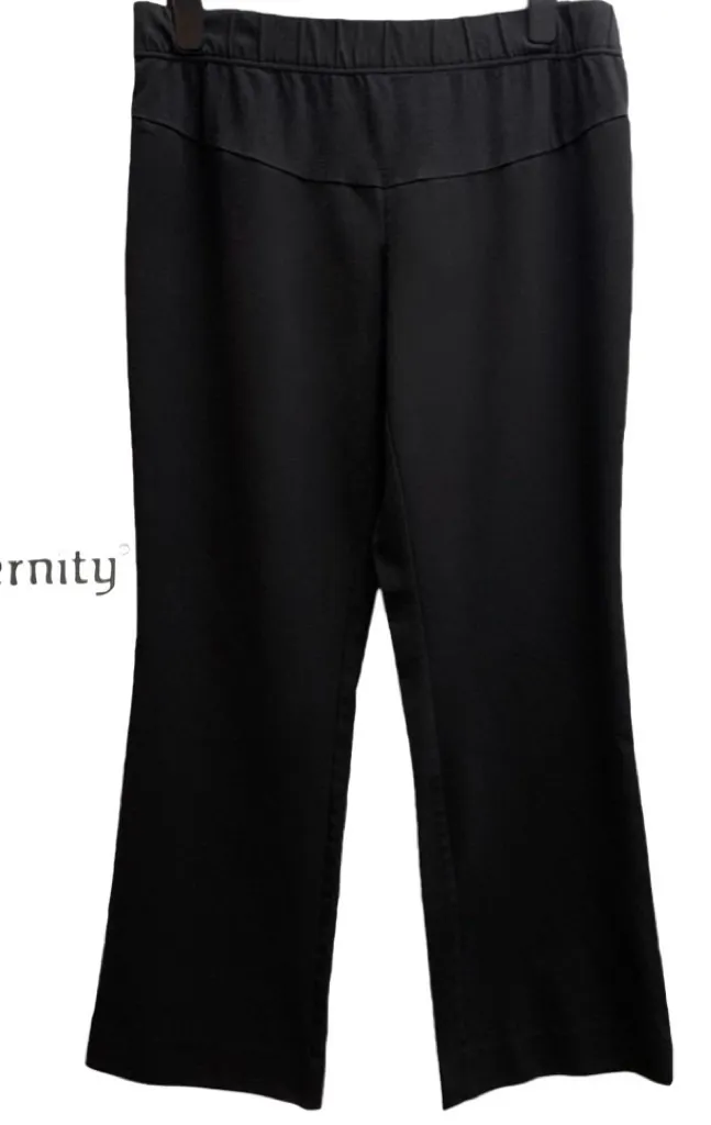 Motherhood Mimi Maternity Elastic Band Pull On Casual Dressy Black Pants Medium Size undefined - Image 1