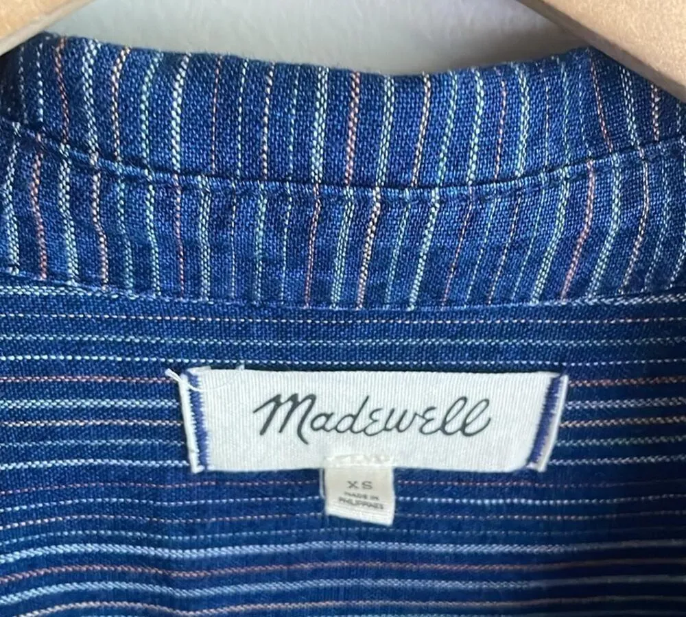 Madewell Courier Button-Back Shirt in Cecile Stripe - Image 5