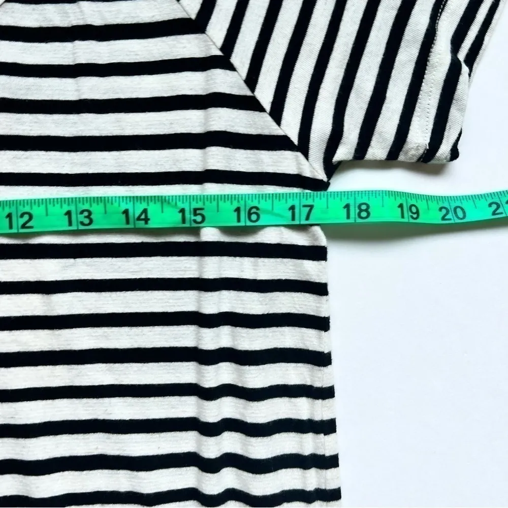 Lucky Brand Stripe Criss-Cross Back Peplum Top Small NWT - Image 3