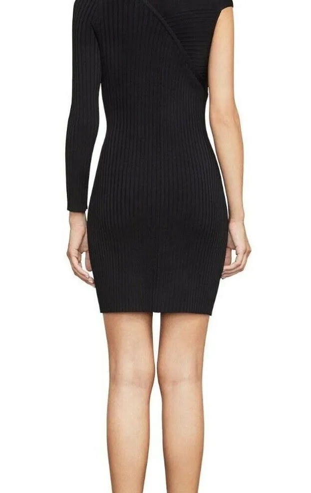 BCBGMAXAZRIA Tenna Round Neck Long Sleeve Dress - Image 3