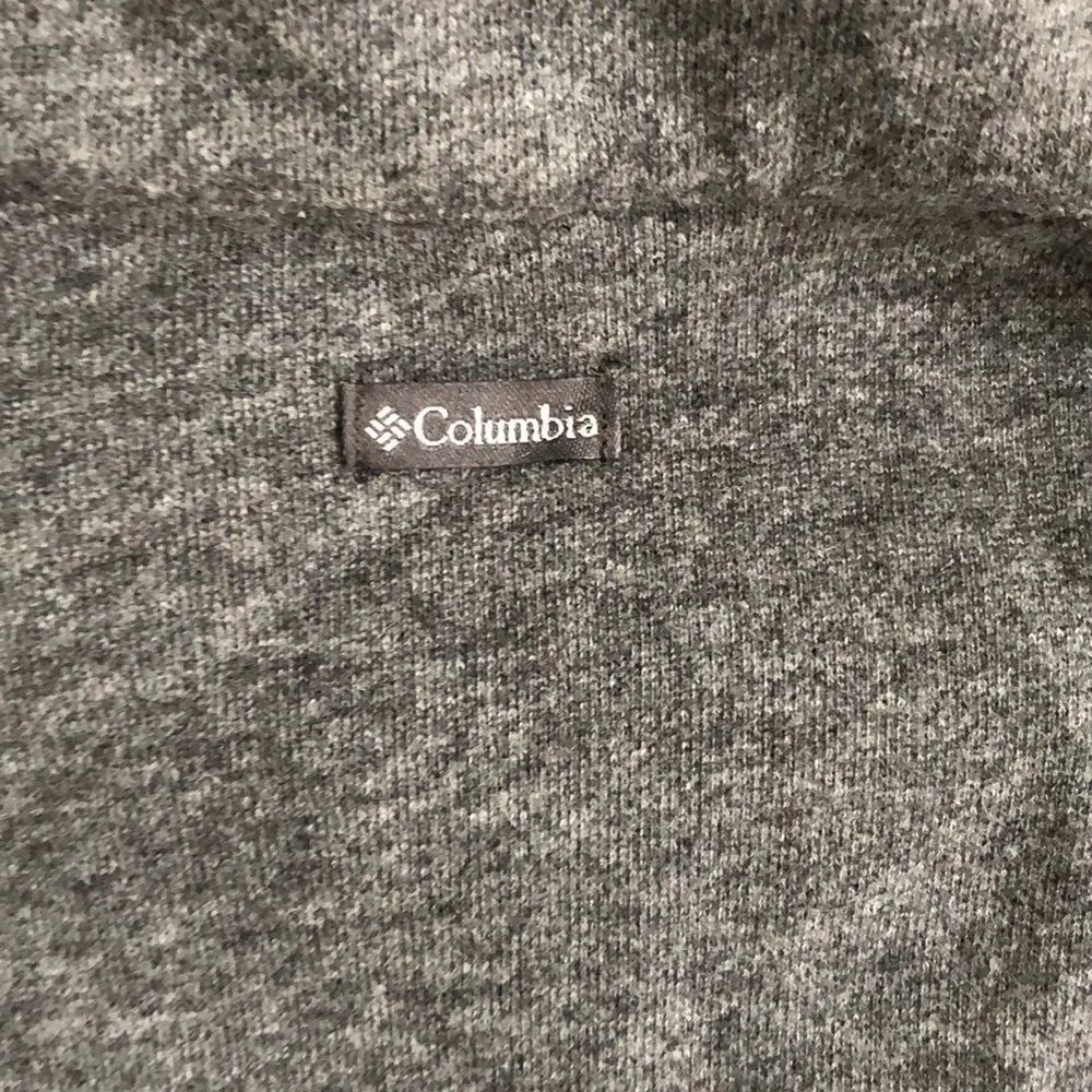 COLUMBIA Heather Grey Women’s Zip-up Sweatshirt Size L - Image 7
