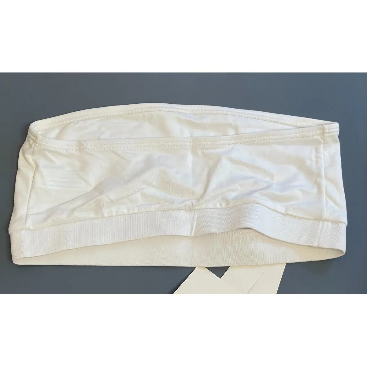 Vintage Maidenform Bandeau‎ Strapless Bra Women 36 Wireless White Comfort New - Image 3