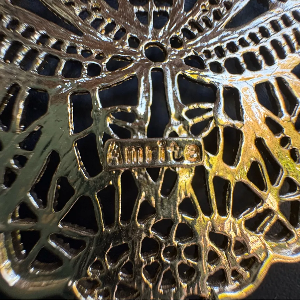 Amrita Singh Gold Filigree Necklace - Image 10